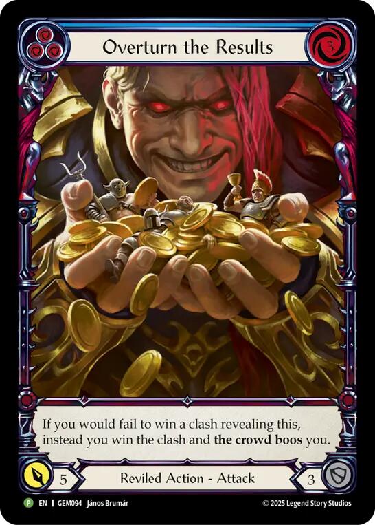 Overturn the Results [GEM094] (GEM Pack 3)  Rainbow Foil
