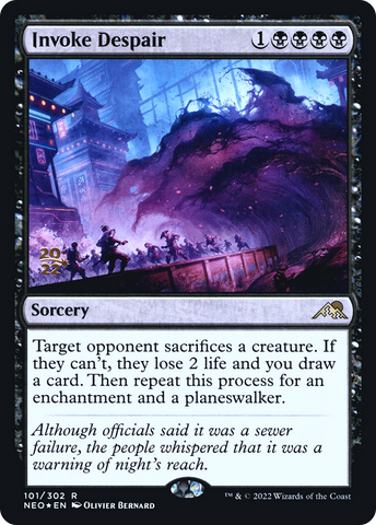 Invoke Despair [Kamigawa: Neon Dynasty Prerelease Promos]
