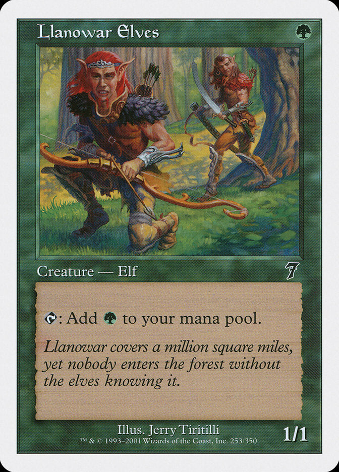 mtg cards like llanowar elves (Halo Foil) Secret Lair: An Encyclopedia of Magic (SLC) #39 Llanowar Elves Limited Edition
