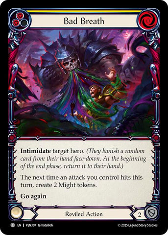 Bad Breath (Yellow) (Rainbow Foil) [PEN307] (Compendium of Rathe)  Rainbow Foil