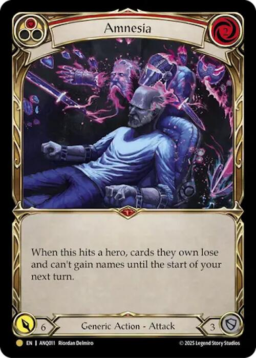 Amnesia (Red) (Gold) [ANQ011] (Compendium of Rathe - Antiquity Pack)