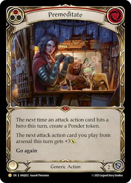 Premeditate (Red) (Gold) [ANQ022] (Compendium of Rathe - Antiquity Pack)