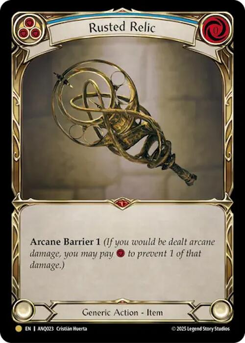 Rusted Relic (Blue) (Gold) [ANQ023] (Compendium of Rathe - Antiquity Pack)