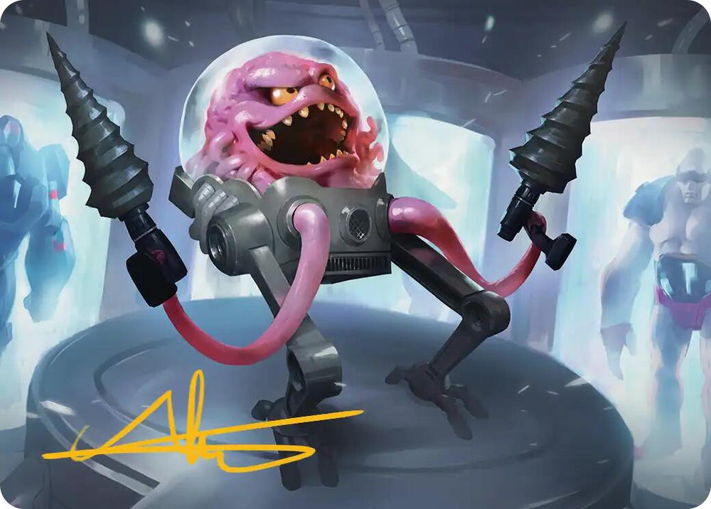 Krang, Master Mind Art Card (4/54) (Gold-Stamped Signature) [Teenage Mutant Ninja Turtles Art Series]