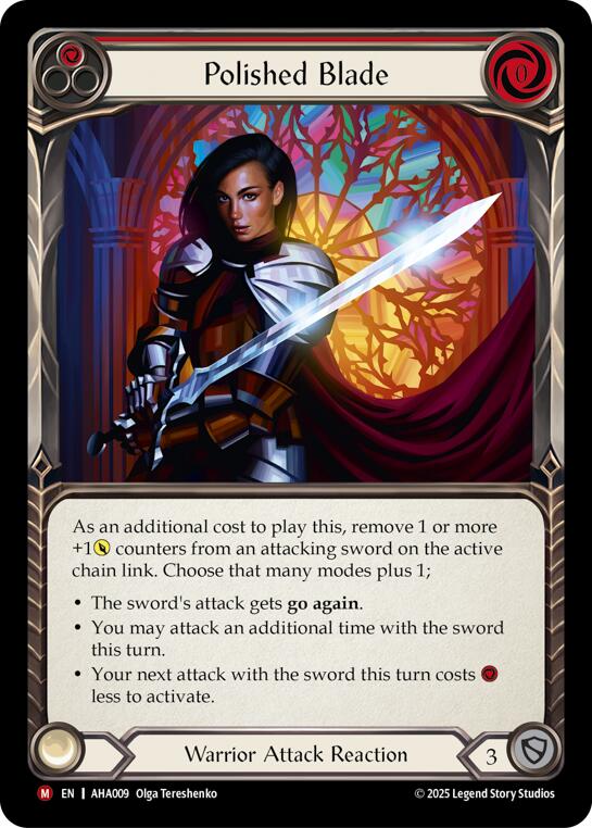 Polished Blade (Red) [AHA009] (Armory Deck Origins: Hala)