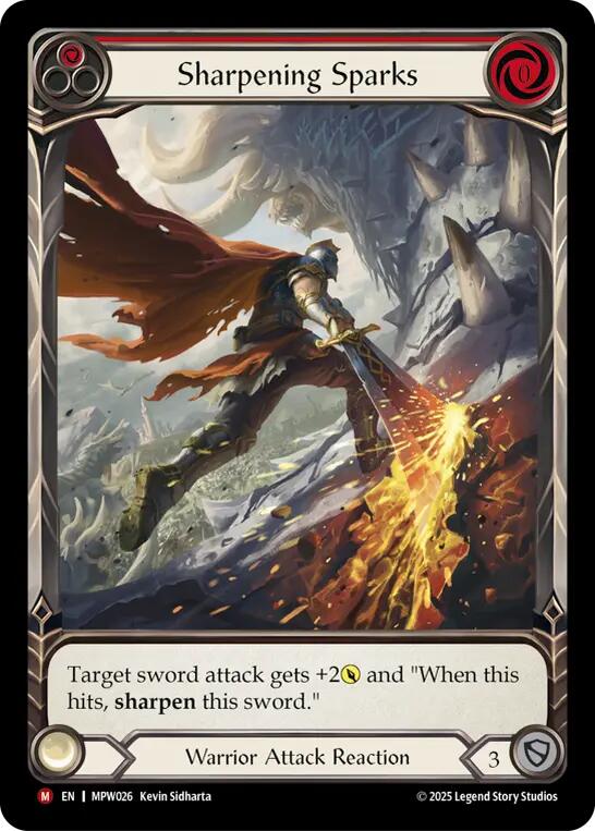 Sharpening Sparks (Red) (Extended Art) [MPW026] (Mastery Pack Warrior)