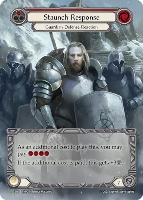 Staunch Response (Red) (Marvel) [TNP019] (Promo)  Rainbow Foil