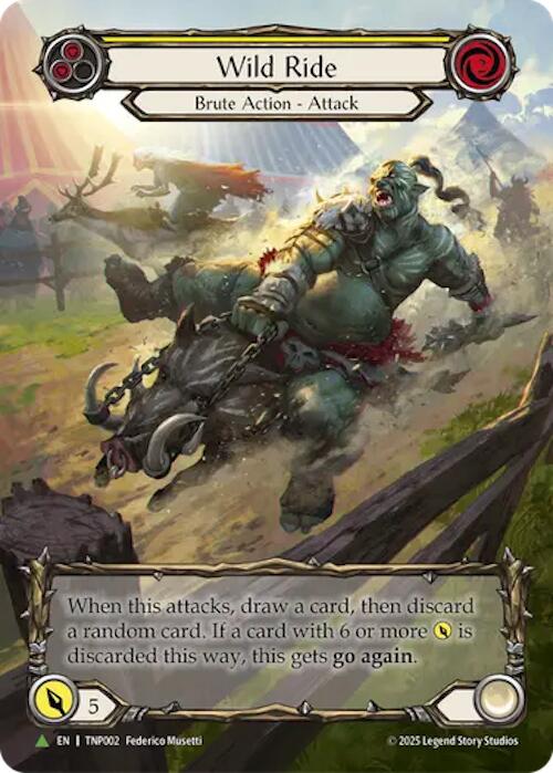 Wild Ride (Yellow) (Marvel) [TNP002] (Promo)  Rainbow Foil