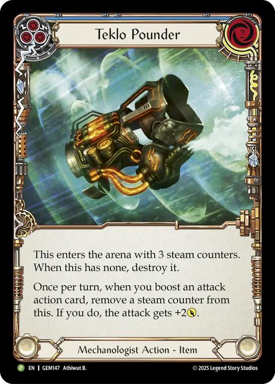 Teklo Pounder (Blue) [GEM147-CF] (Gem Pack 5)  Cold Foil