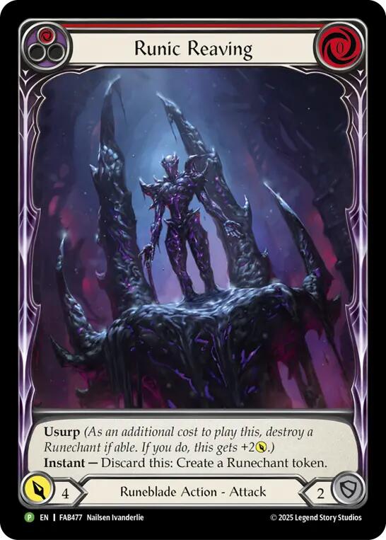 Runic Reaving [FAB477] (Promo)  Rainbow Foil