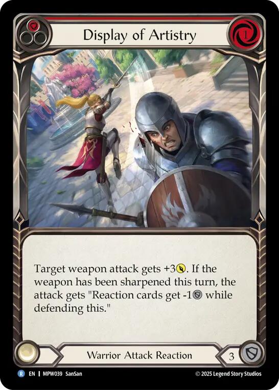 Display of Artistry (Red) [MPW039] (Mastery Pack Warrior)