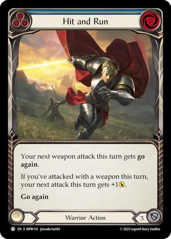 Hit and Run (Blue) [MPW114] (Mastery Pack Warrior)