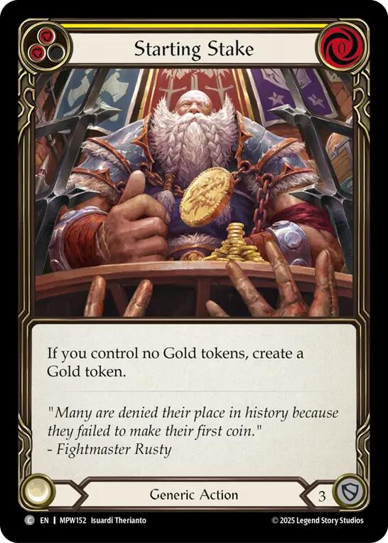 Starting Stake (Yellow) [MPW152] (Mastery Pack Warrior)