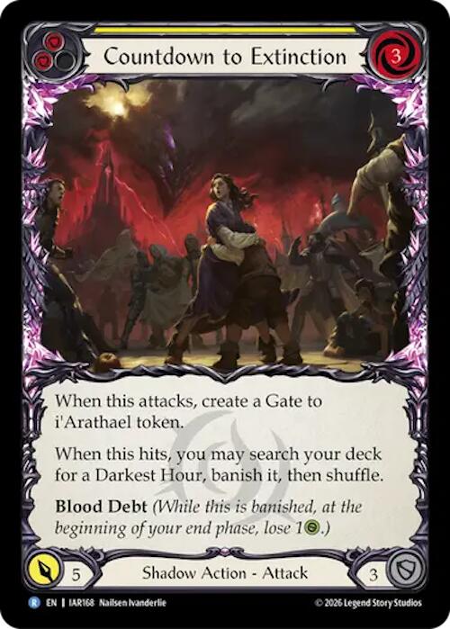 Countdown to Extinction (Yellow) [IAR168] (Usurp the Shadow Throne)