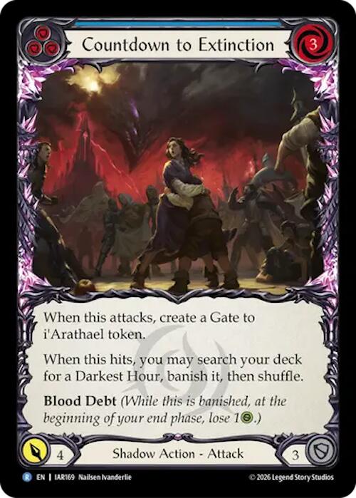 Countdown to Extinction (Blue) [IAR169] (Usurp the Shadow Throne)