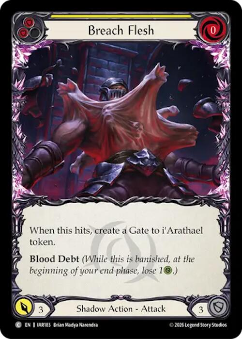 Breach Flesh (Yellow) [IAR183] (Usurp the Shadow Throne)