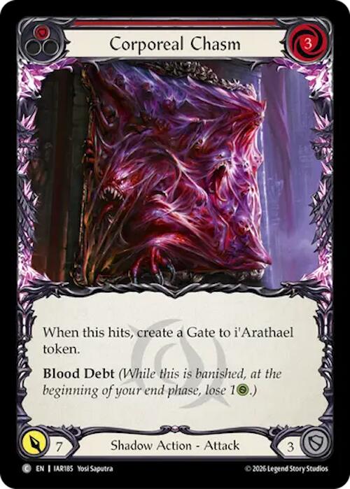 Corporeal Chasm (Red) [IAR185] (Usurp the Shadow Throne)