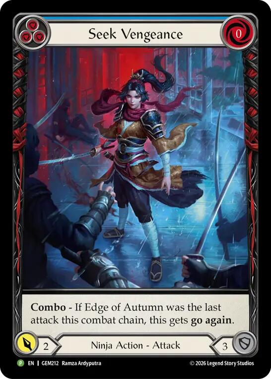 Seek Vengeance [GEM212] (GEM Pack 6)  Rainbow Foil