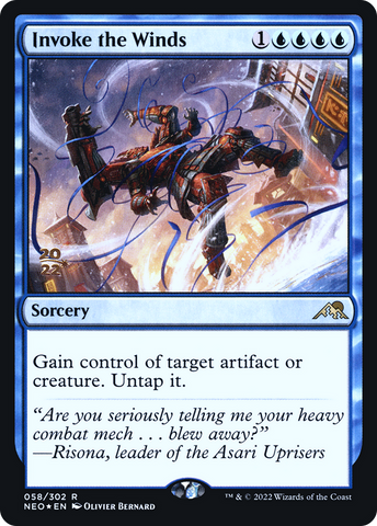 Invoke the Winds [Kamigawa: Neon Dynasty Prerelease Promos]