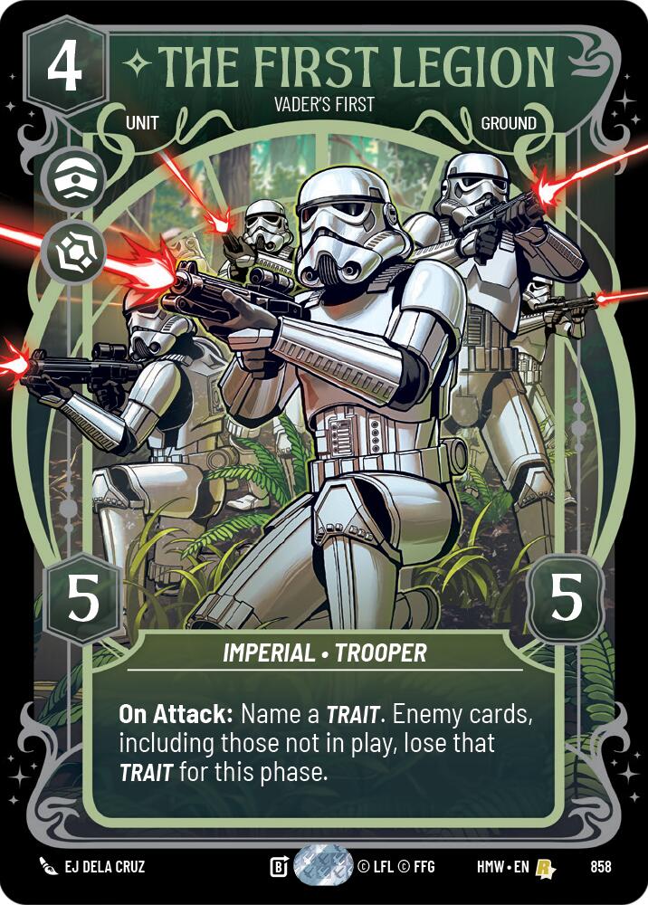 The First Legion - Vader's Fist (858) (Prestige Foil) (858) [Homeworlds]