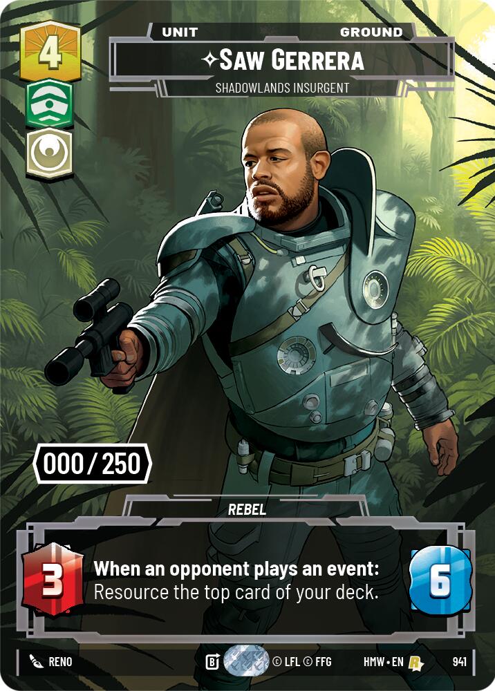 Saw Gerrera - Shadowlands Insurgent (941) (Serialized) (941) [Homeworlds]