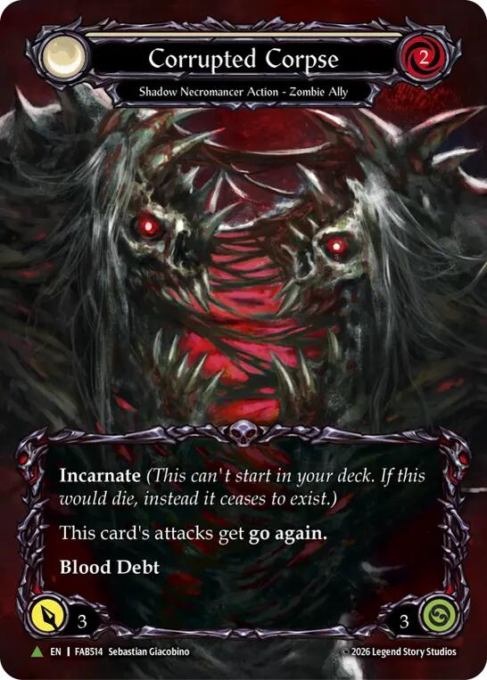 Corrupted Corpse (F) (Marvel) [FAB514] (Promo)  Cold Foil