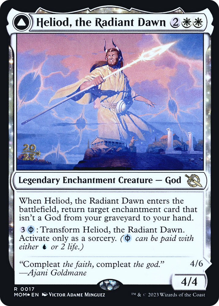 Heliod, the Radiant Dawn // Heliod, the Warped Eclipse [March of the Machine Prerelease Promos]