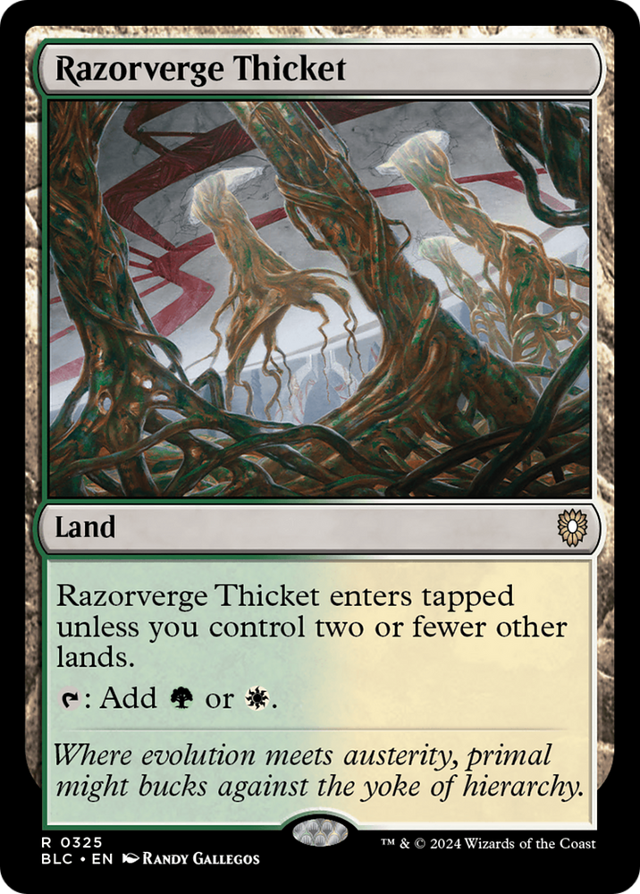 Razorverge Thicket [Bloomburrow Commander]