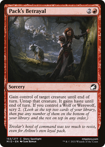 Pack's Betrayal [Innistrad: Midnight Hunt]