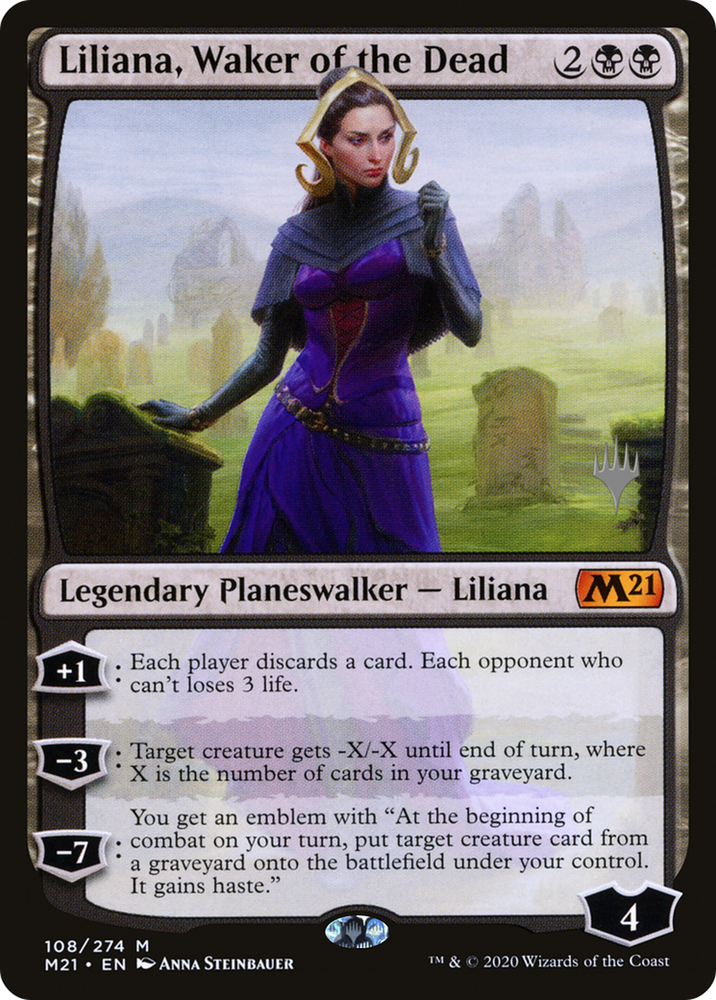 Liliana, Waker of the Dead (Promo Pack) [Core Set 2021 Promos]