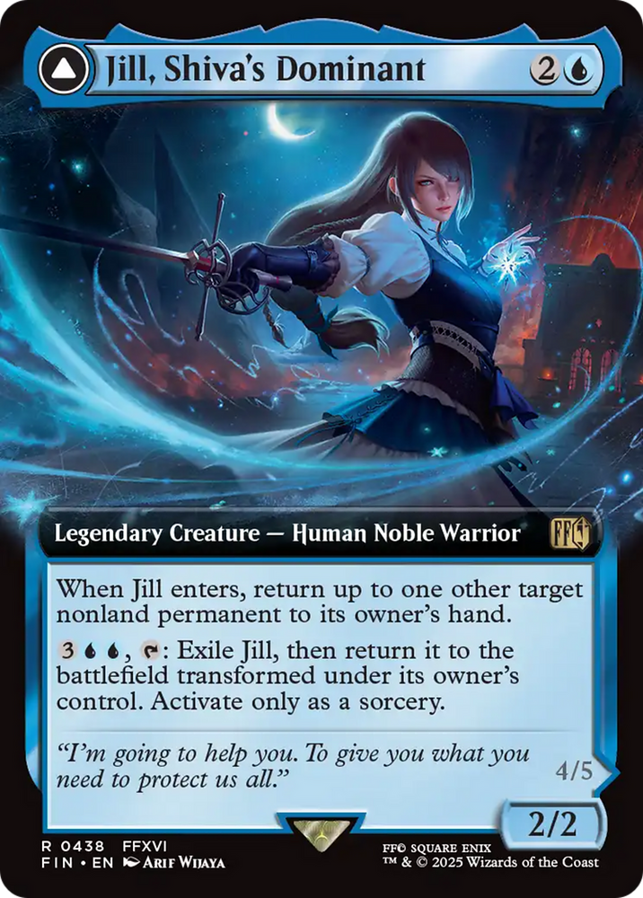 Jill, Shiva's Dominant // Shiva, Warden of Ice (Extended Art) [FINAL FANTASY]