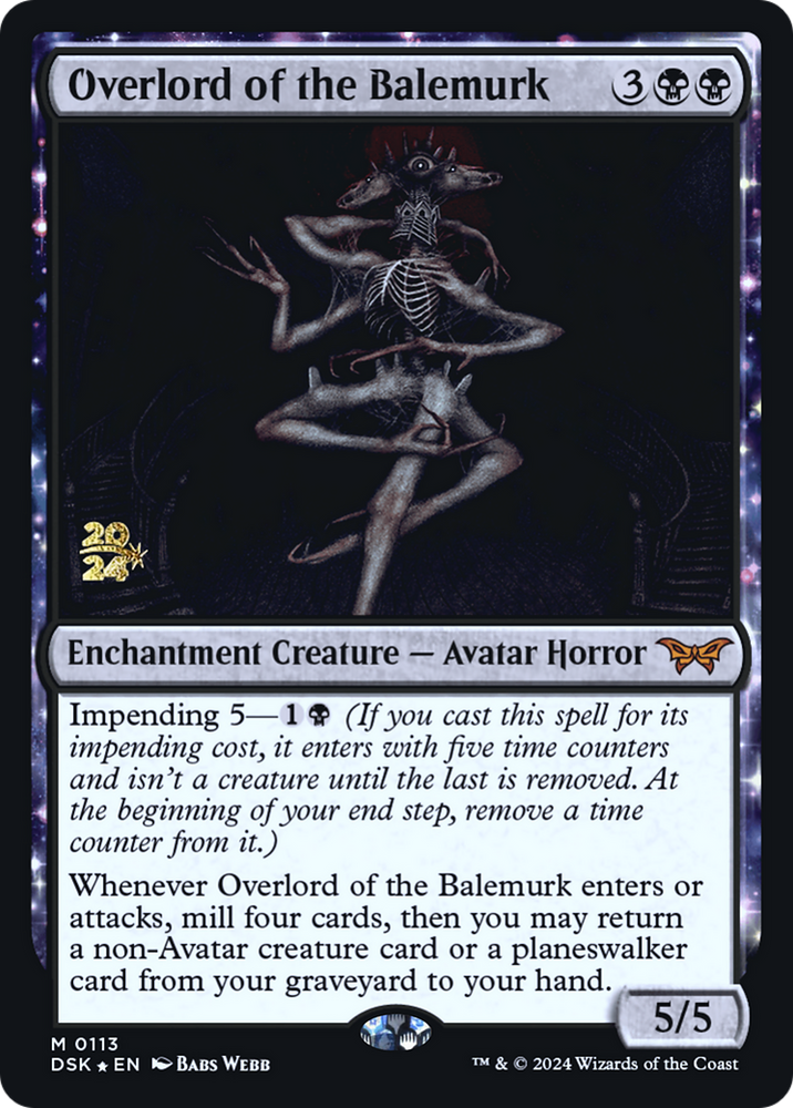 Overlord of the Balemurk [Duskmourn: House of Horror Prerelease Promos]