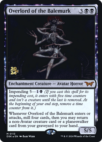 Overlord of the Balemurk [Duskmourn: House of Horror Prerelease Promos]