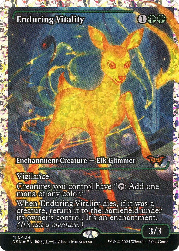 Enduring Vitality (Japan Showcase Fracture Foil) (Japanese) [Duskmourn: House of Horror]
