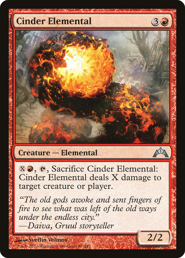 Cinder Elemental [Gatecrash]