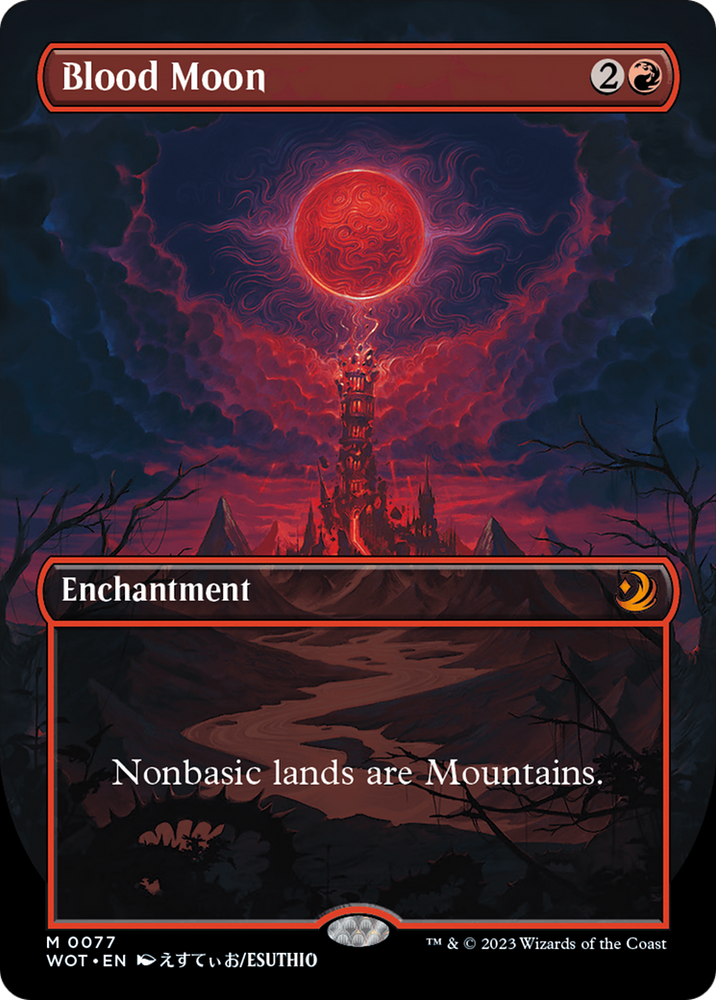 Blood Moon (Anime Borderless) [Wilds of Eldraine: Enchanting Tales]