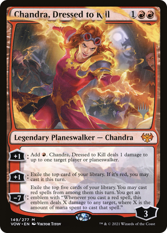 Chandra, Dressed to Kill (Promo Pack) [Innistrad: Crimson Vow Promos]