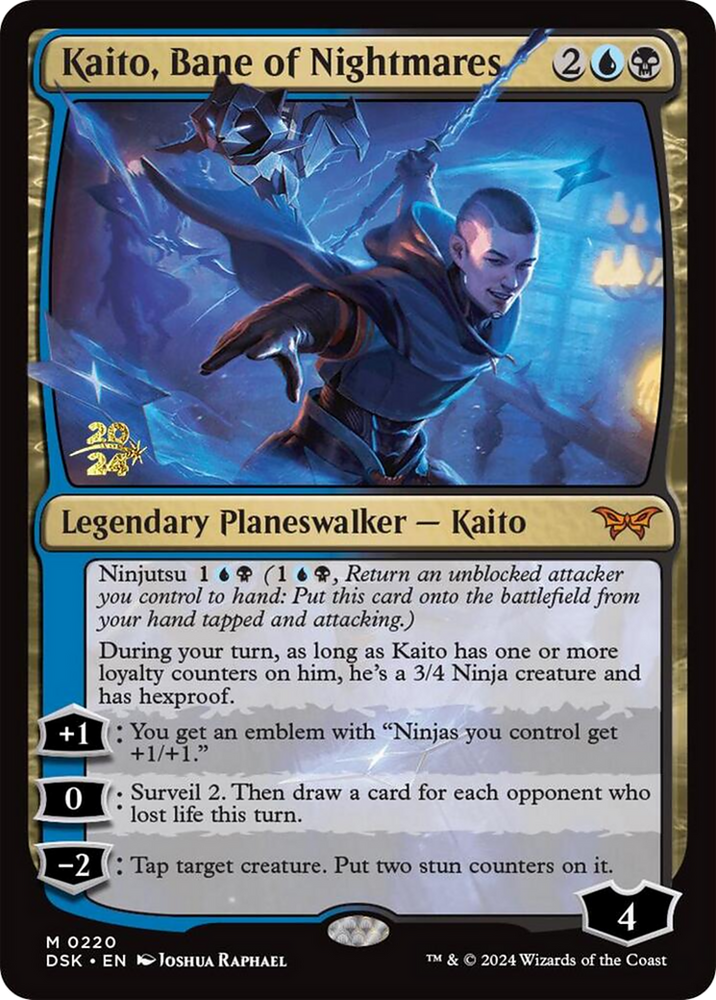 Kaito, Bane of Nightmares [Duskmourn: House of Horror Prerelease Promos]