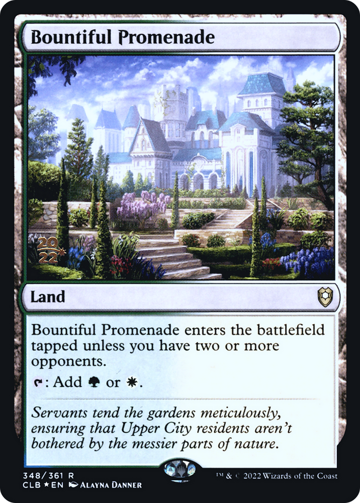 Bountiful Promenade [Commander Legends: Battle for Baldur's Gate Prerelease Promos]