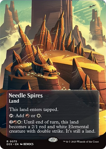 Needle Spires (0075) (Borderless) [Edge of Eternities: Stellar Sights]