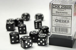Opaque 16mm d6 Dice Block (12 Dice)
