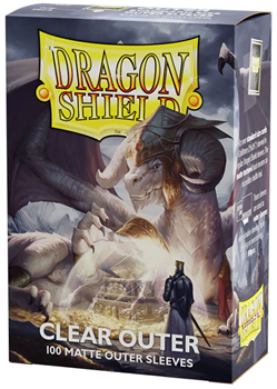 Dragon Shield - Standard Card Sleeves Outer Matte (100): Clear