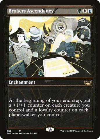 Brokers Ascendancy (Showcase Golden Age Gilded Foil) [Streets of New Capenna]