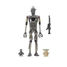 STAR WARS The Vintage Collection IG-12, Grogu & Anzellan, Deluxe The Mandalorian 3.75 Inch Collectible Action Figure 3-Pack