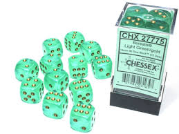 Borealis 16mm d6 Dice Block (12 Dice)