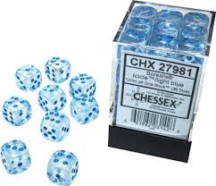 Borealis 12mm d6 Dice Block (36 Dice)