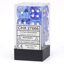 Nebula 16mm d6 Dice Block (12 Dice)