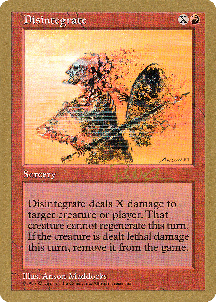 Disintegrate (Paul McCabe) [World Championship Decks 1997]