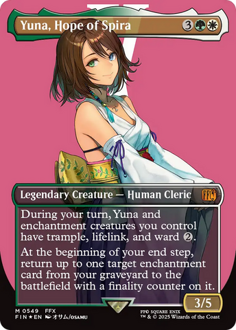 Yuna, Hope of Spira (Borderless) (Surge Foil) [FINAL FANTASY]