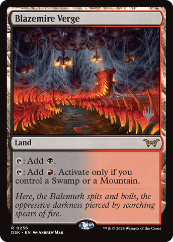 Blazemire Verge (Promo Pack) [Duskmourn: House of Horror Promos]